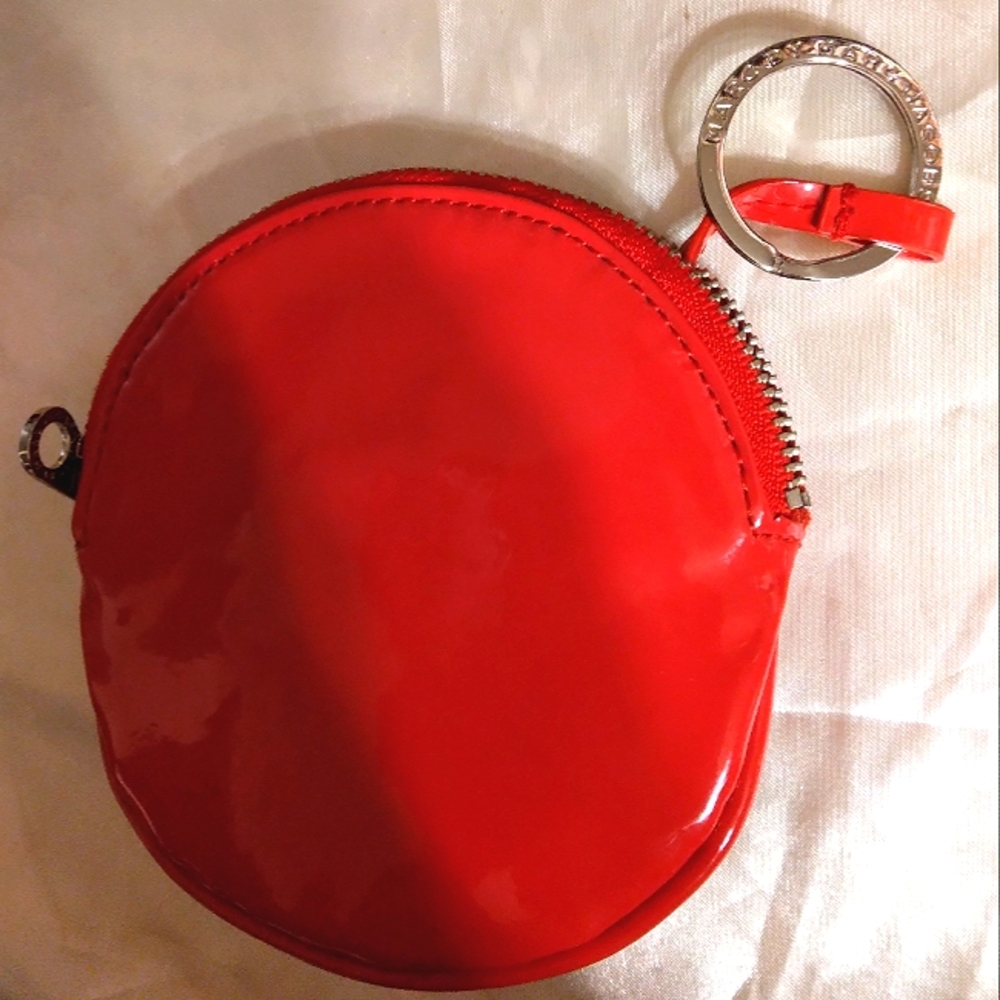 ☆LOWEST☆Rare☆MARC JACOBS☆Bright Red Genuine Leather Coin Purse Keyfob - Picture 14 of 16